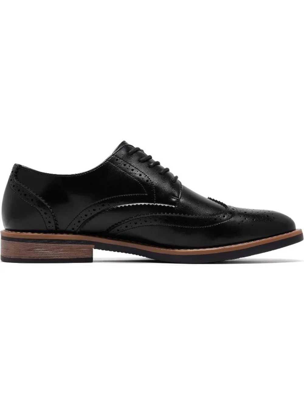 Men's Black Classic Formal Business Lace Up Comfort Oxford Dress Shoes